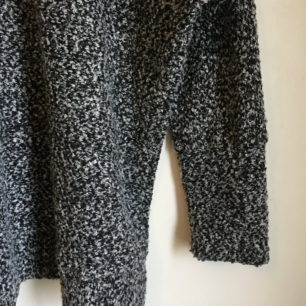 Salt and Pepper Fuzzy Nubby Knit Oversized Sweater XL - Picture 4 of 13